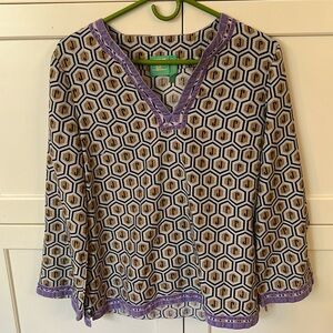 JR boutique tunic Sz 10 timeless top blouse shirt women’s luxury
